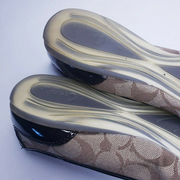 Coach Cecile Signature & Patent Leather Flats - Picture 6 of 10